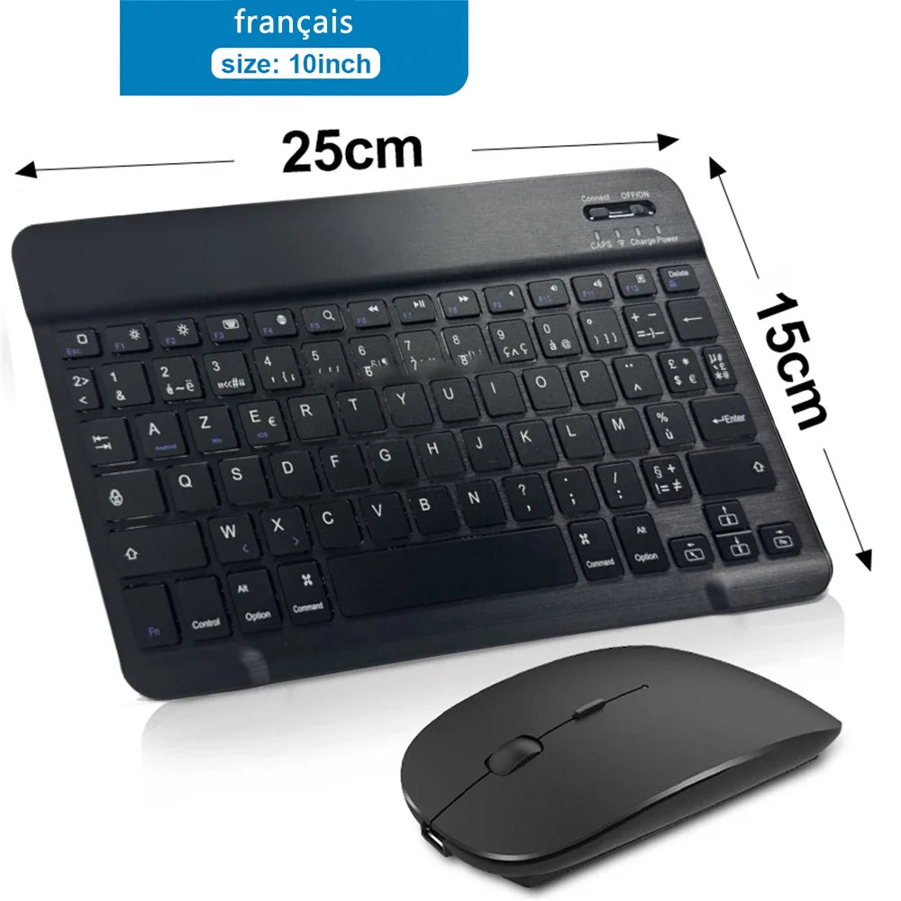 Compact Bluetooth Wireless Ultra-Quiet Keyboard & Mouse For IOS / Android /  Windows