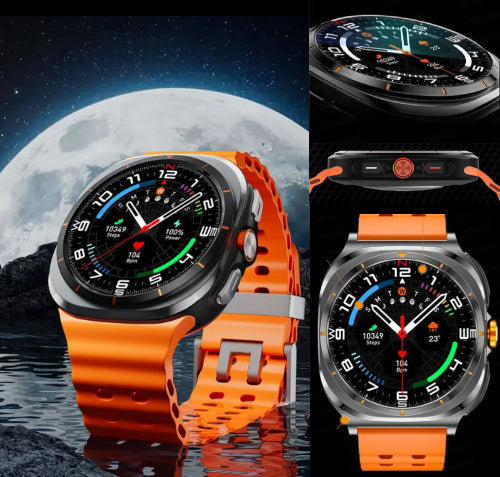 SeniorSafe Large Display Health Monitoring & Emergency SOS Senior Friendly Smartwatch