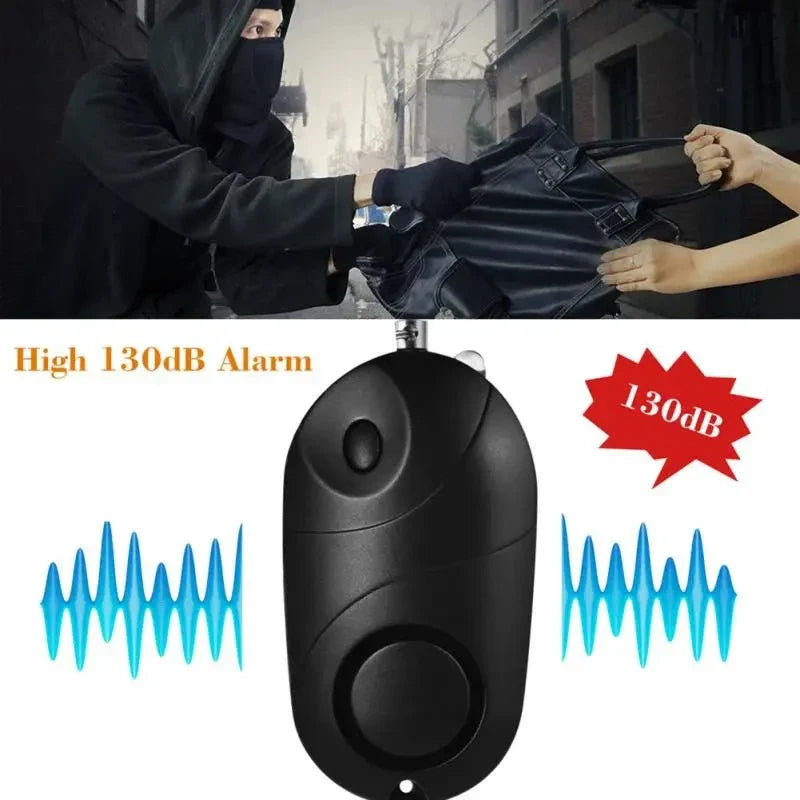 Emergency 130db Self-Defense Alarm & Flashlight Keychain