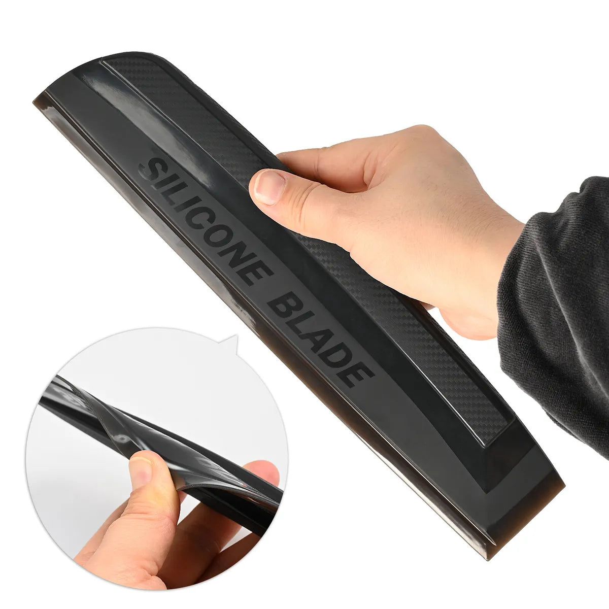 Non-Scratch Soft Silicone Handy Squeegee Wiper Drying Blade