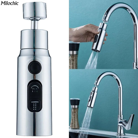 Universal 360° Rotation 3 Modes Faucet Extender
