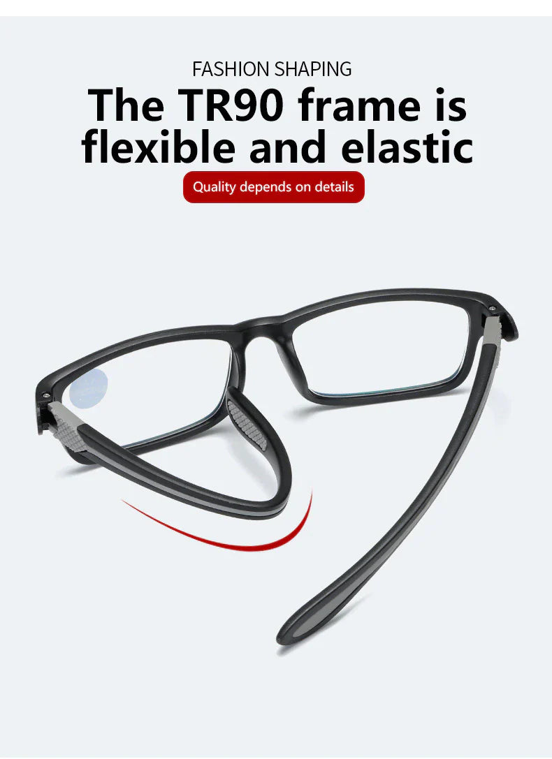 Sporty Anti-blue Light TR90 Flexible Reading Glasses
