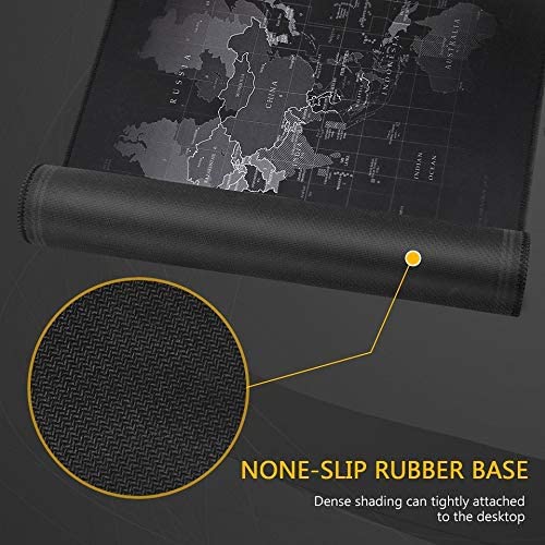 World Map Superior Desk Protection Super Large Mouse Pad