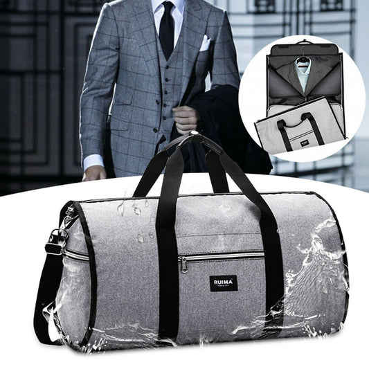 Shipmaster™ Convertible Anti-Wrinkle Travel Duffel Bag - Indigo-Temple