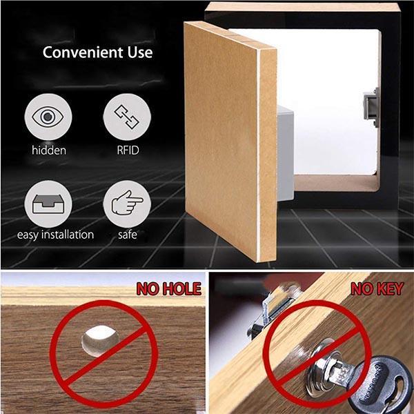 Digital Smart Induction Drawer Lock (hidden, no holes, no keys) - Indigo-Temple