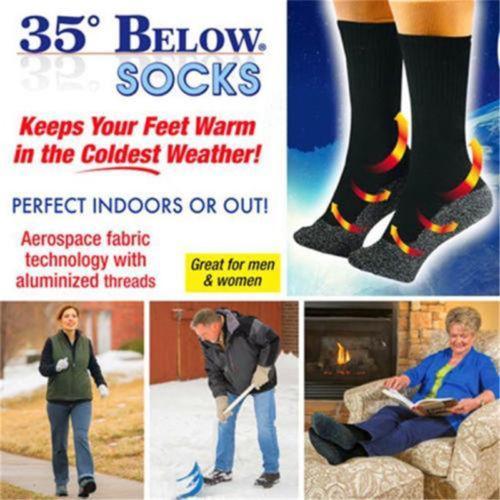 35° BELOW® SOCKS - Aluminized Fibers Super Warm Socks - Indigo-Temple