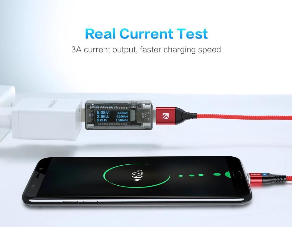 3A High-Speed Magnetic Charging Cable (Micro-USB/Type-C/Apple) - Indigo-Temple