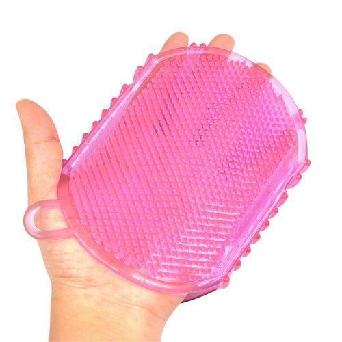 2 in 1 Silicone Sponge and Rubbing Exfoliating Glove (2pcs) - Indigo-Temple