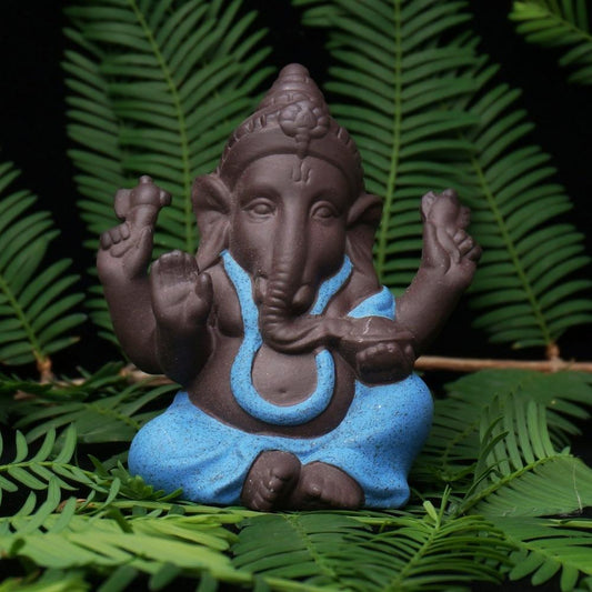 Lord Ganesh Decorative Figurine - Indigo-Temple