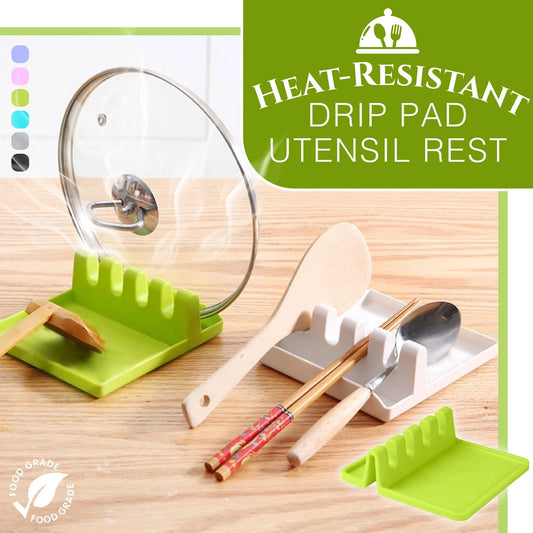 Heat Resistant Drip Pad Utensil Rest