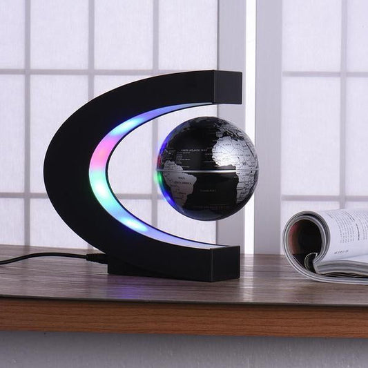 Zero Gravity Levitating Globe LED Lamp - Indigo-Temple