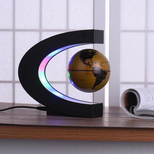 Zero Gravity Levitating Globe LED Lamp - Indigo-Temple
