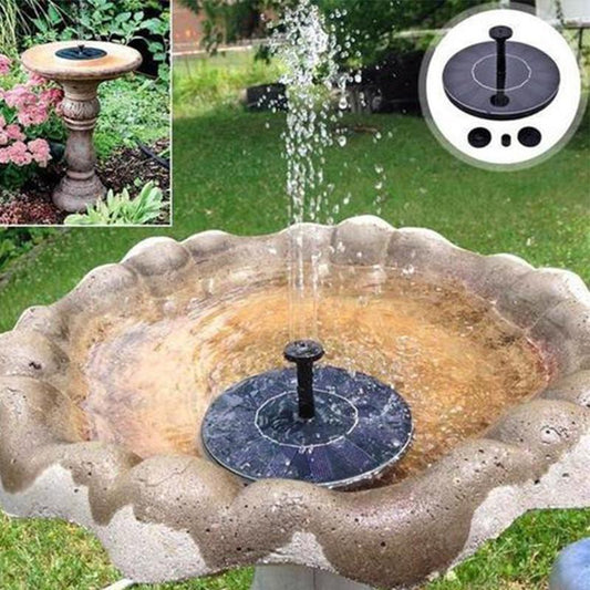 Futuristic Solar Powered Bird Fountain - Indigo-Temple