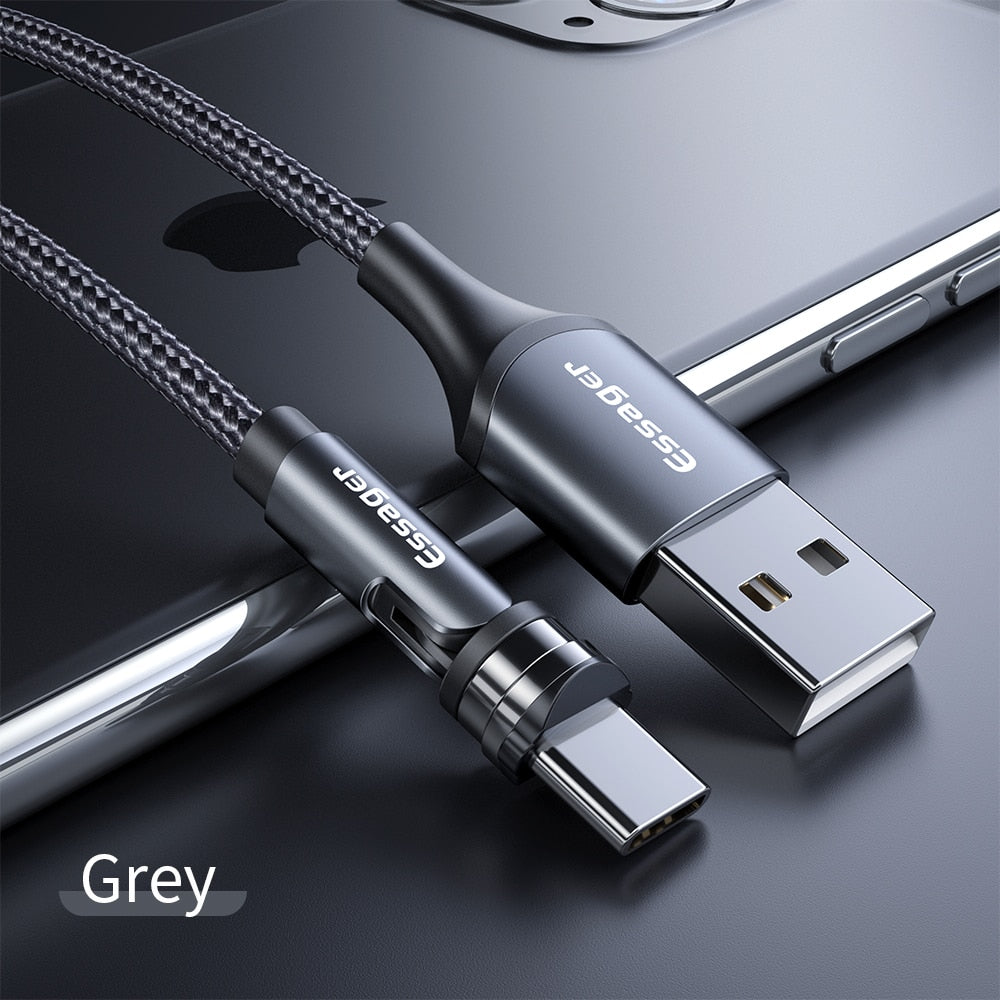 Magnetic Rotating Smart Fast Charging Cable