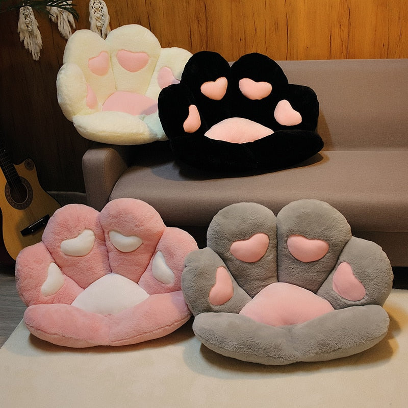 Soft Plush Paw Seat Cushion