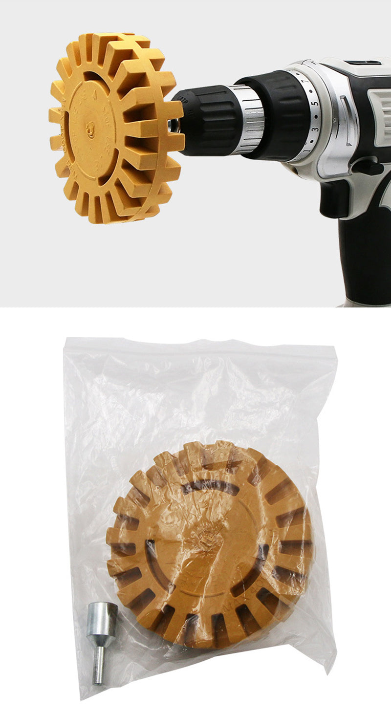 Rubber Wheel Sticker Remover (Drill Connector)