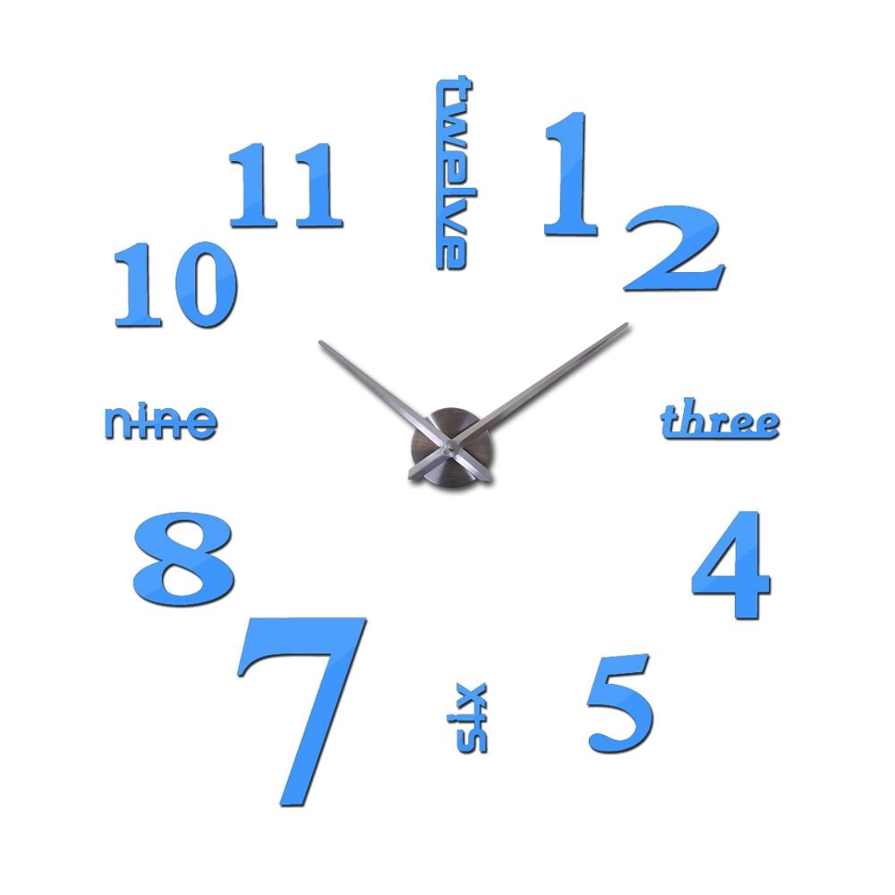 3D Wall DIY Mirror Clock