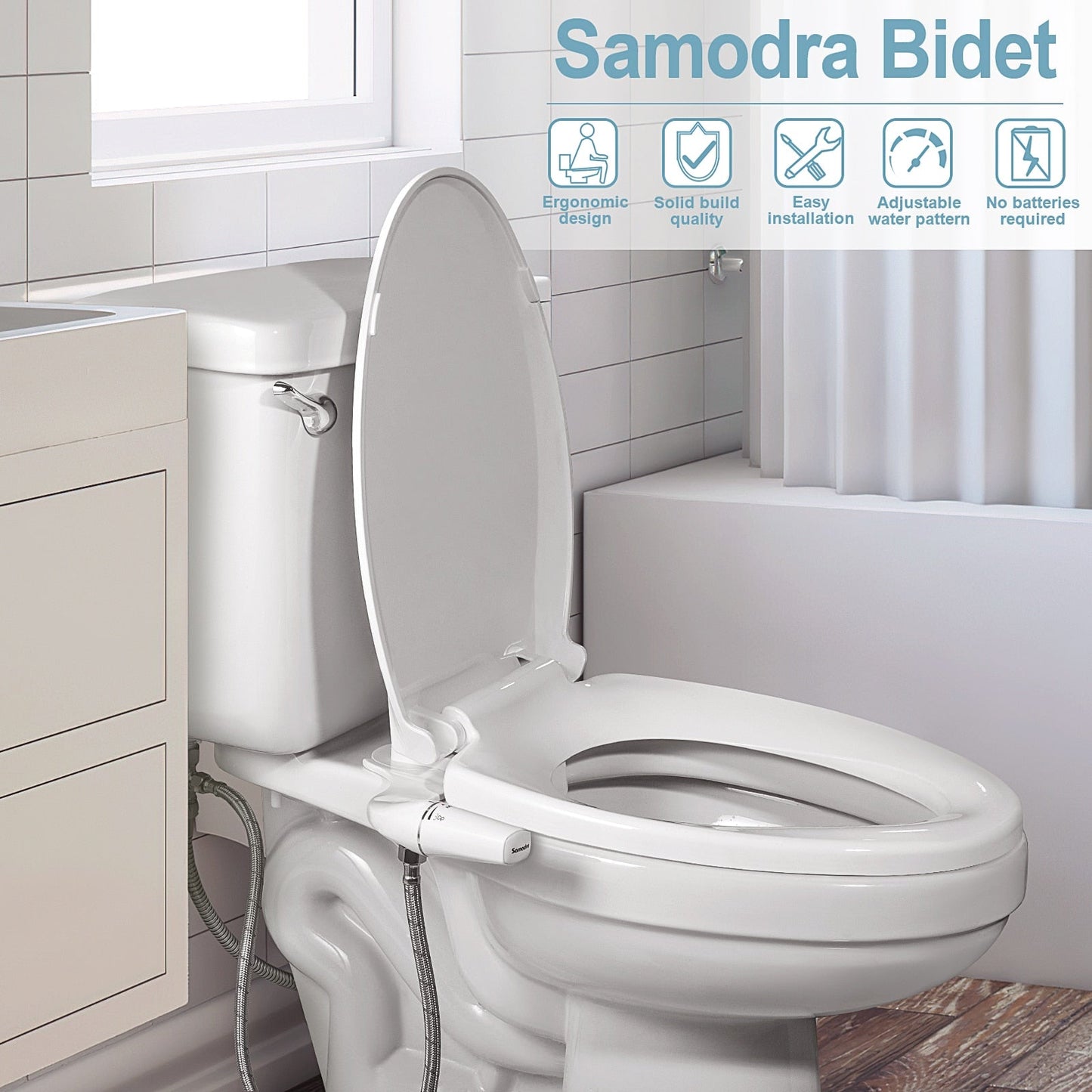 Multi Functional Ultra-Slim Dual Nozzle Bidet