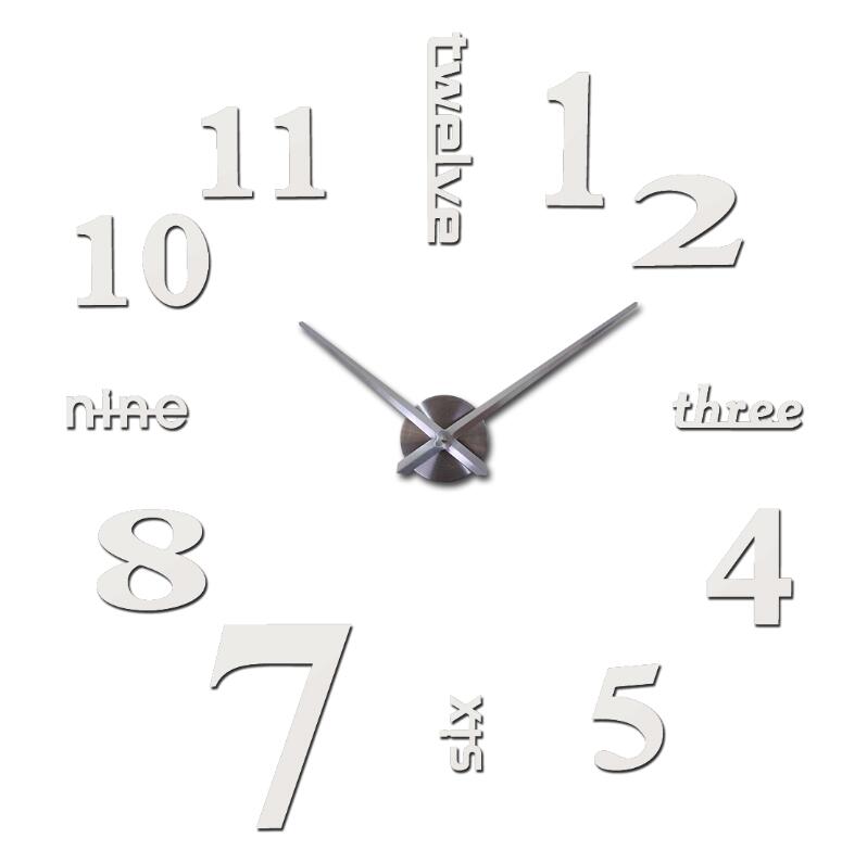 3D Wall DIY Mirror Clock