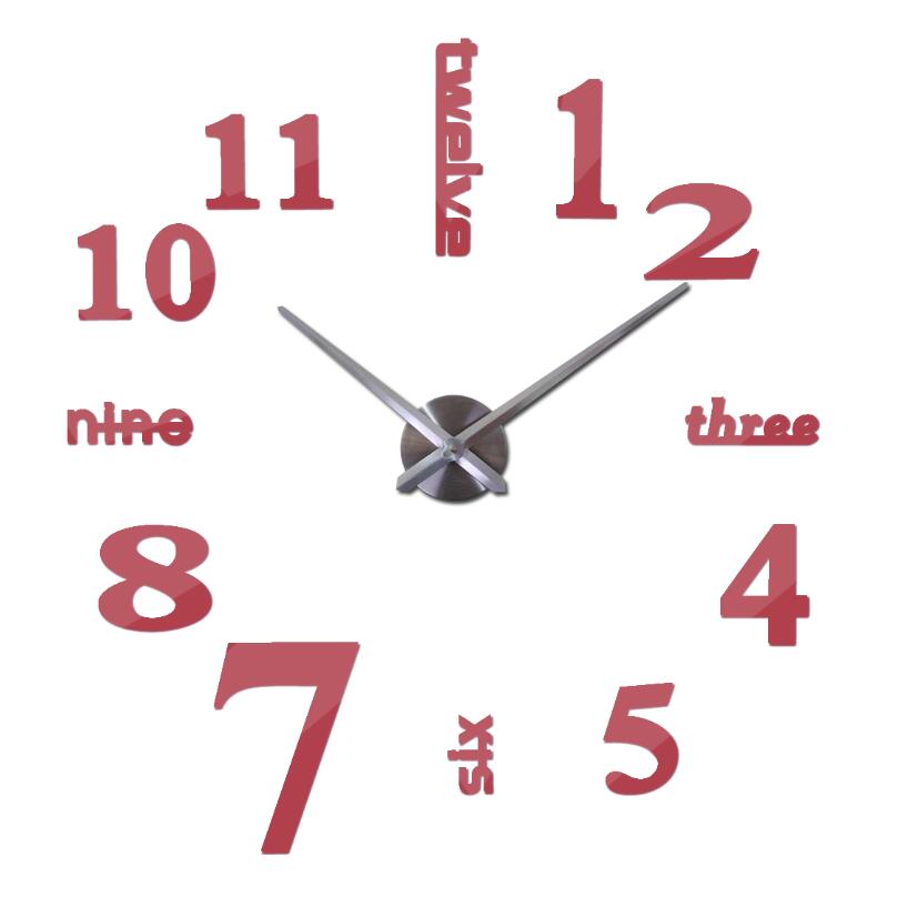 3D Wall DIY Mirror Clock