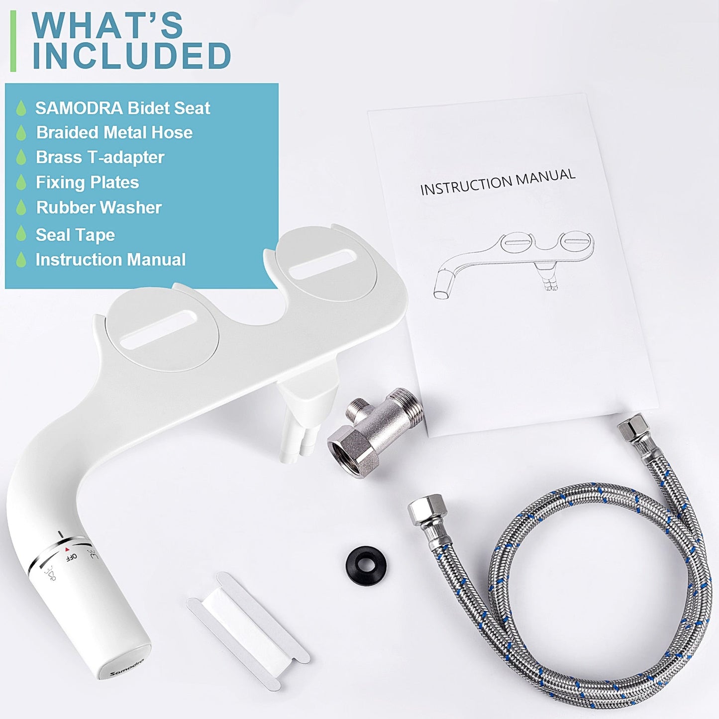 Multi Functional Ultra-Slim Dual Nozzle Bidet