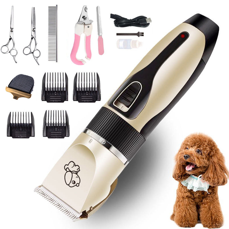Ultra-Quiet Rechargeable Professional Dog Grooming Clipper