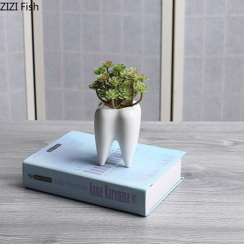 Tooth Vase Succulent Ceramic Pot