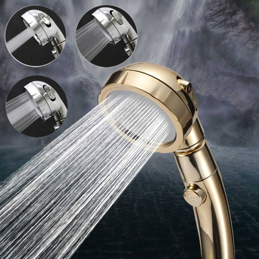 Smart-Control Triple-Pressure Rotating Showerhead - Indigo-Temple