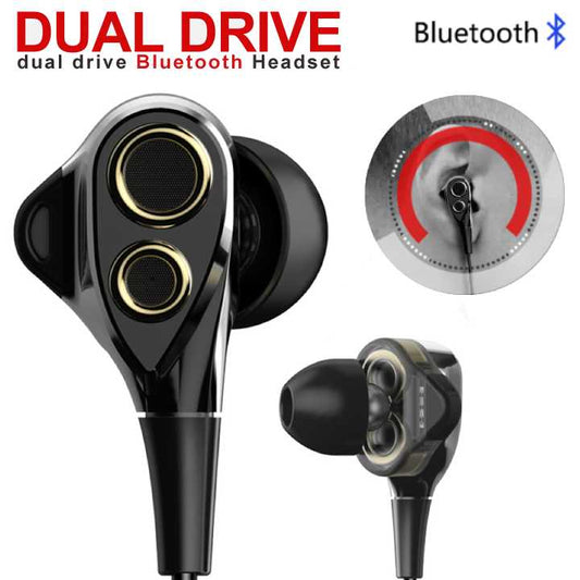 Dual-Drivers Wireless BT Headset - Indigo-Temple