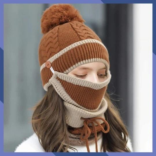 Winter Protection 3-in-1 Set (Mask,Hat,Scarf)