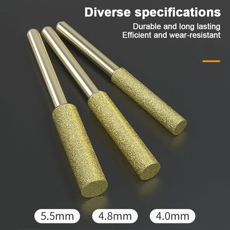 Diamond Coated Cylindrical Chainsaw Sharpening Tool