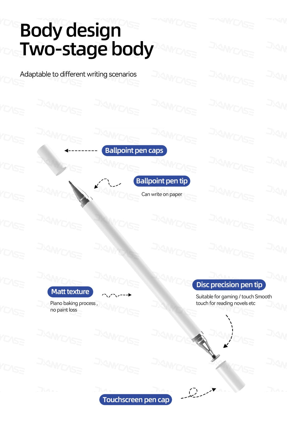 2 in 1 Universal Stylus Pen For Tablet Mobile Phones