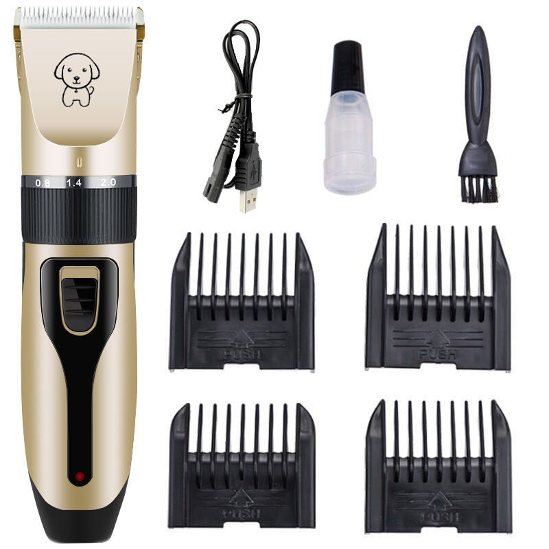 Ultra-Quiet Rechargeable Professional Dog Grooming Clipper