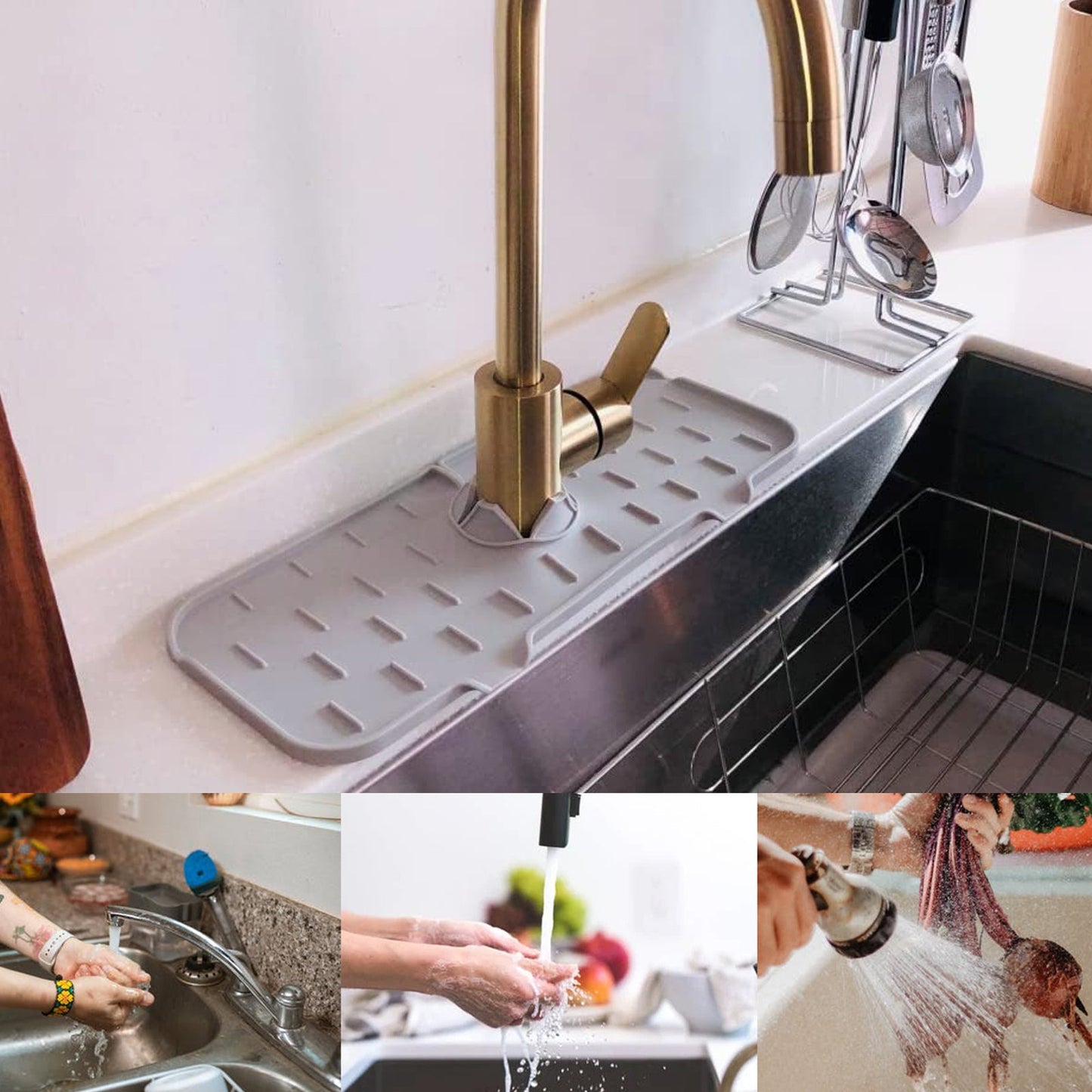 Silicone Sink Splash Guard Drain