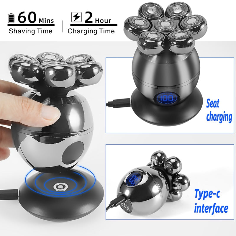 Rechargeable 7D Floating Cutter Waterproof Electric Shaver