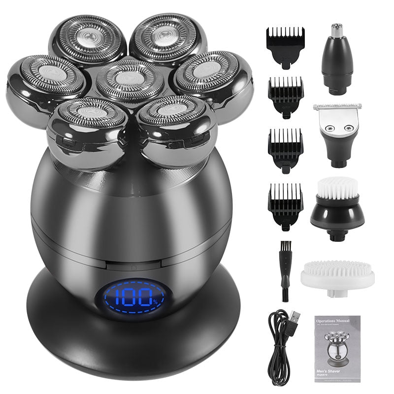 Rechargeable 7D Floating Cutter Waterproof Electric Shaver
