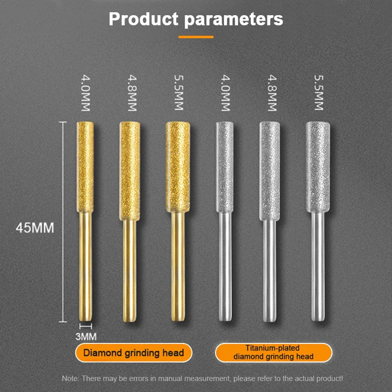 Diamond Coated Cylindrical Chainsaw Sharpening Tool
