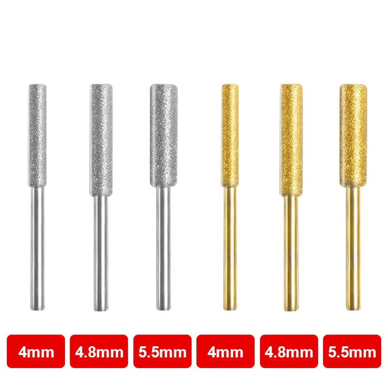 Diamond Coated Cylindrical Chainsaw Sharpening Tool