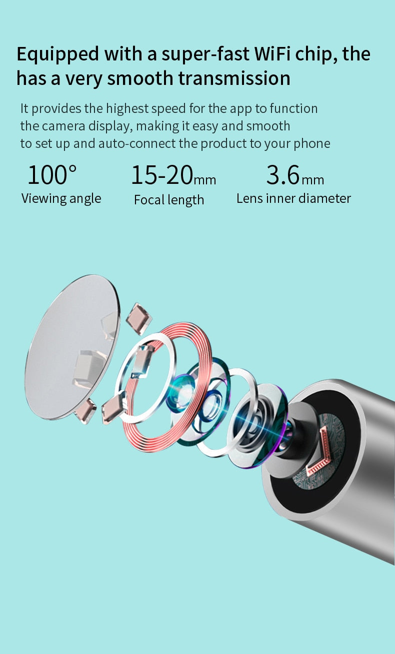 NE3™ Wireless 1080P HD Smart Wifi Ear Cleaning Otoscope