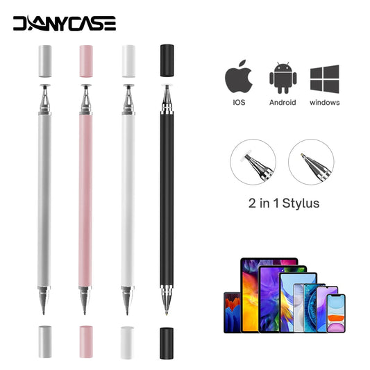 2 in 1 Universal Stylus Pen For Tablet Mobile Phones