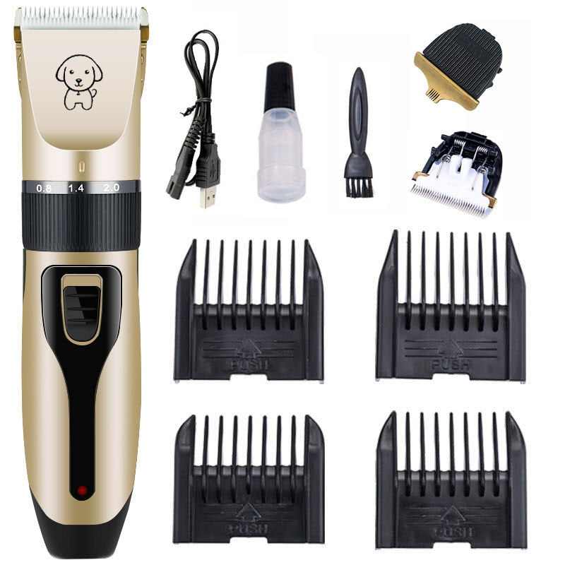 Ultra-Quiet Rechargeable Professional Dog Grooming Clipper