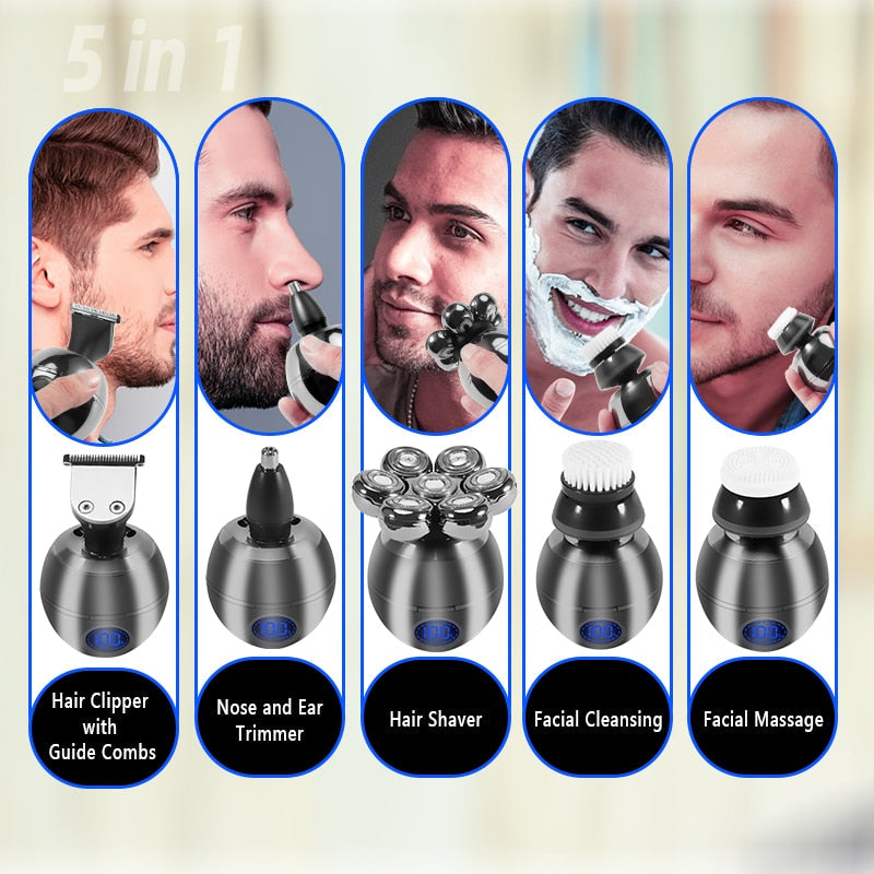 Rechargeable 7D Floating Cutter Waterproof Electric Shaver