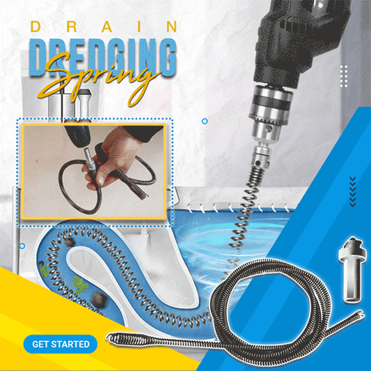 Drain Dredging Drill-Powered Auger Cleaner Spring