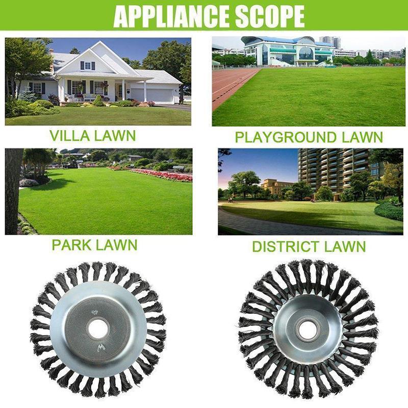 Unbreakable Steel Wire Lawn Mower Blade Head