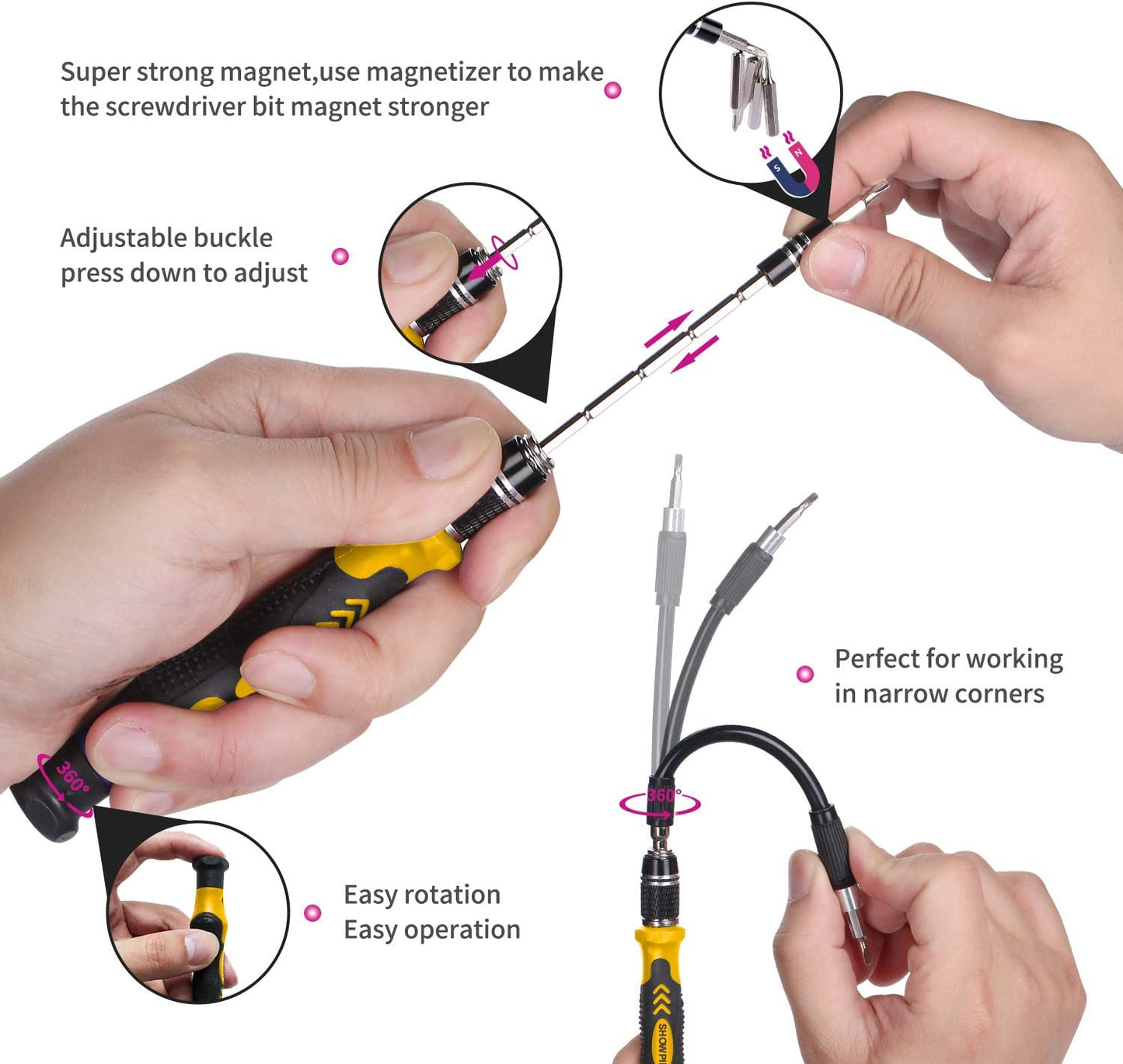 Multifunctional 122-in-1 Precision Screwdriver Set