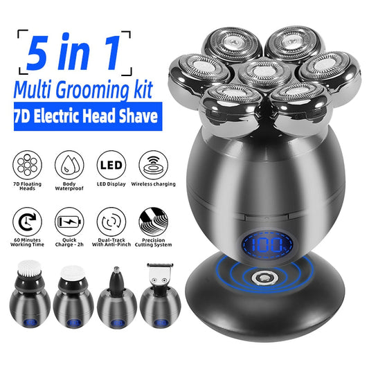 Rechargeable 7D Floating Cutter Waterproof Electric Shaver