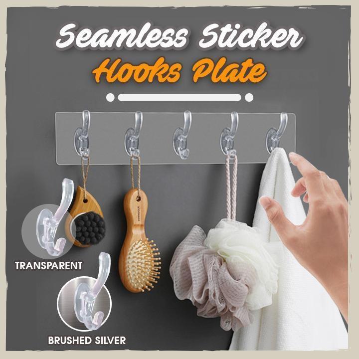 Seamless Drill-Free Hooks Plate Sticker