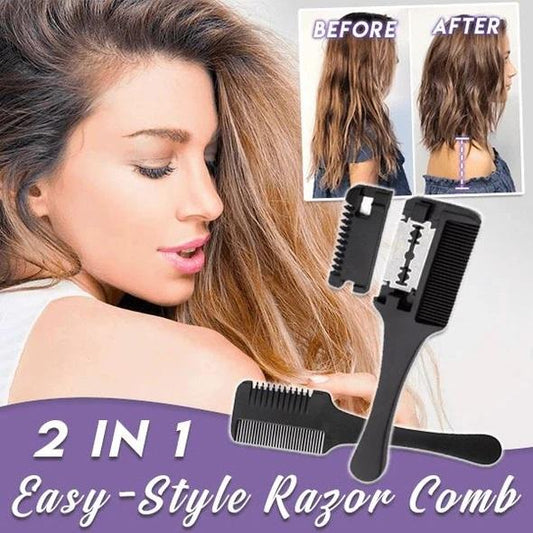 2 In 1 Easy-Style Razor Comb **2pcs set**
