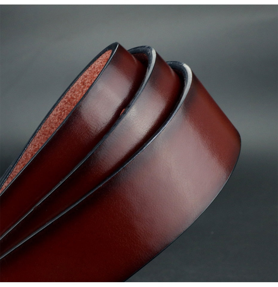 Vintage Black Pin Buckle Casual Leather Belt