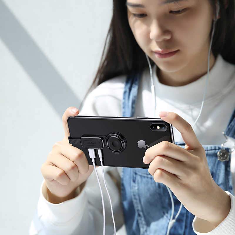 USAMS Dual Lightning Adapter & Ring Holder - Indigo-Temple